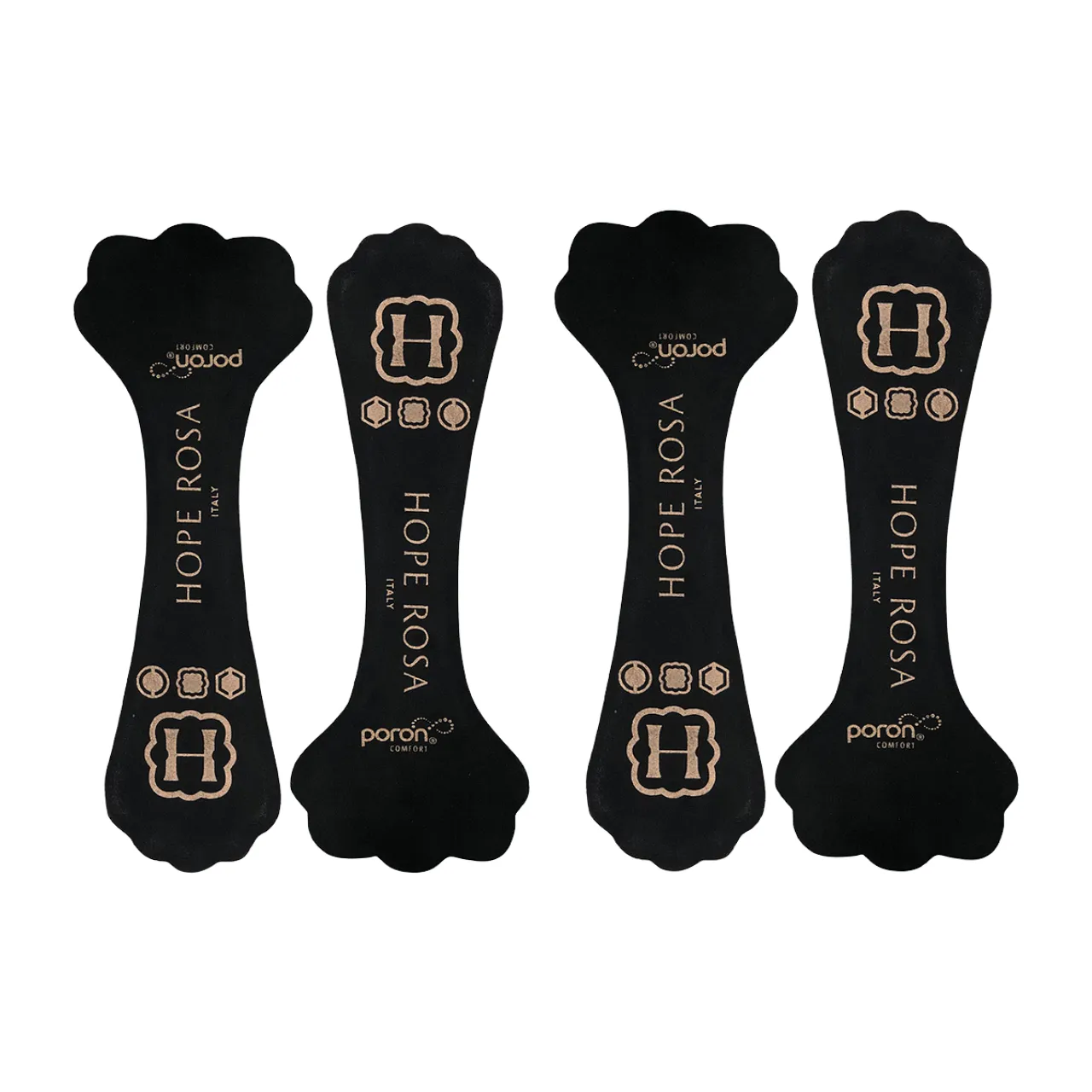 2-Pair Full Length Cushion Insoles-Black