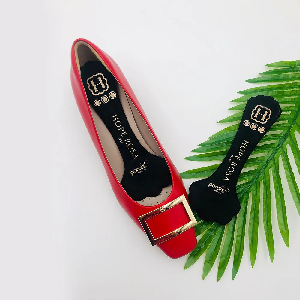 2-Pair Full Length Cushion Insoles-Black
