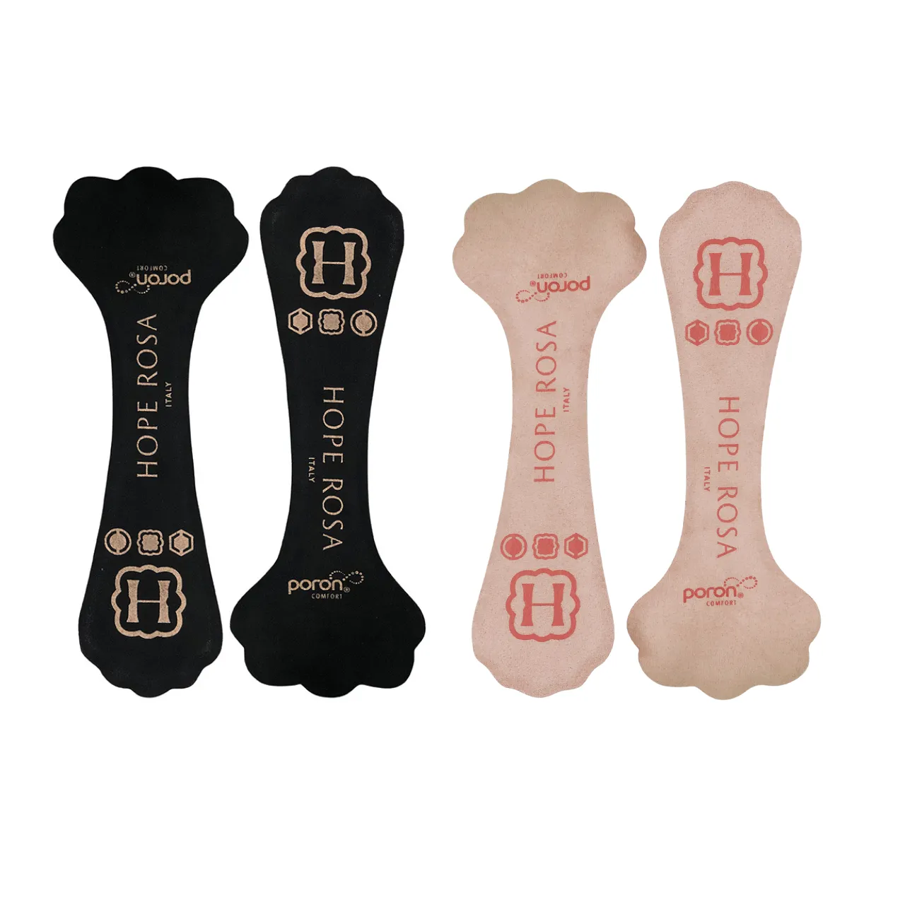 2-Pair of Full Length Cushion Insoles for Women - Rose