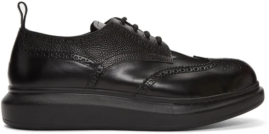 Alexander McQueen Black Hybrid Brogues