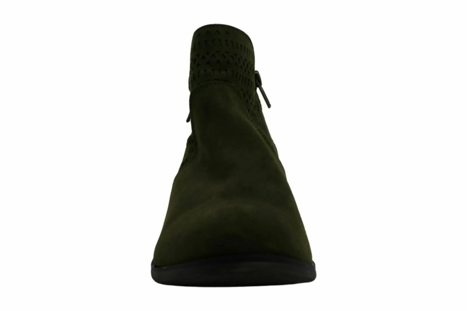 American Rag Womens Aabby1 Almond Toe Ankle Fashion Boots Olive Perf AABBY1  - Size 7.5M