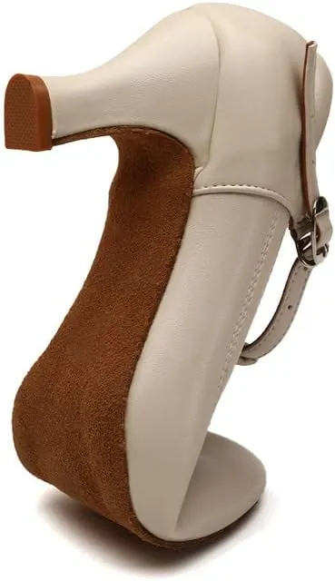 AOQUNFS Ballroom Dance Shoes Women Closed Toe Walts Salsa Latin Dance Shoes,FT-MD