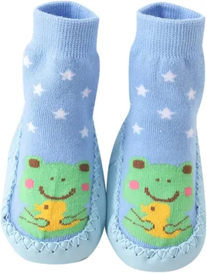 Baby Shoes Children Todller Shoes Autumn and Winter Boys and Girls Floor Sports Shoes and Socks Shoes Flat House Shoes