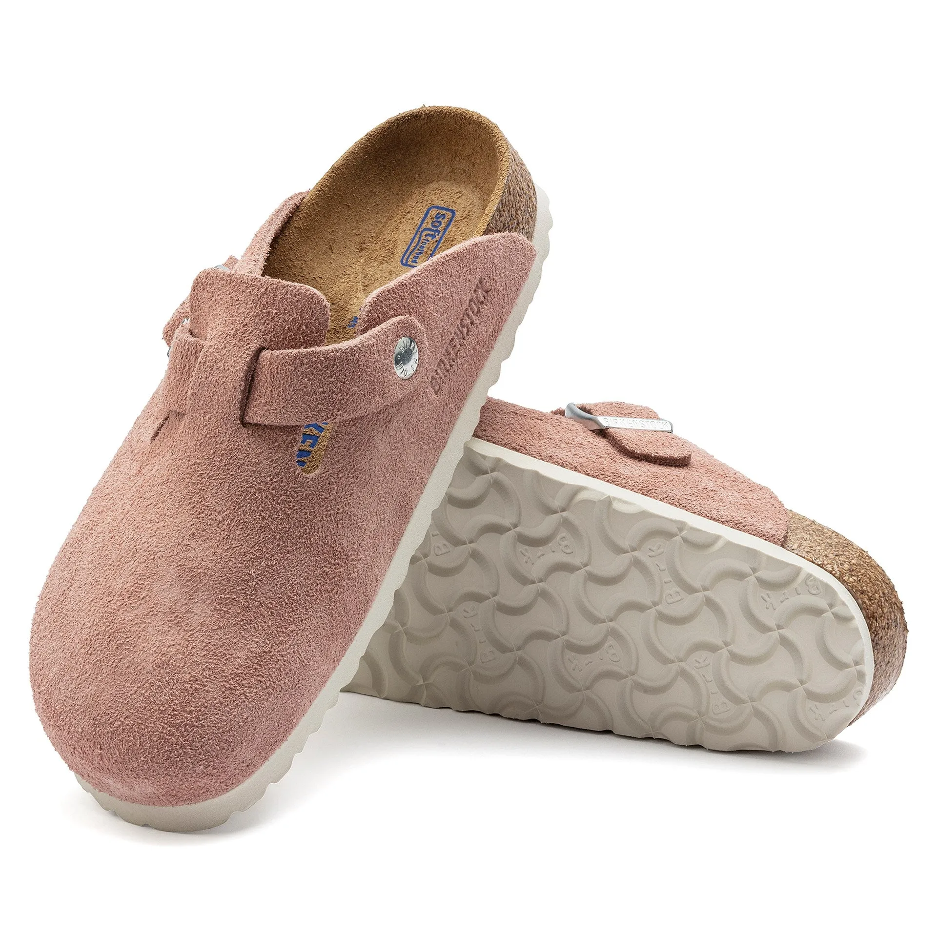 Birkenstock Womens Boston Clog Pink Clay