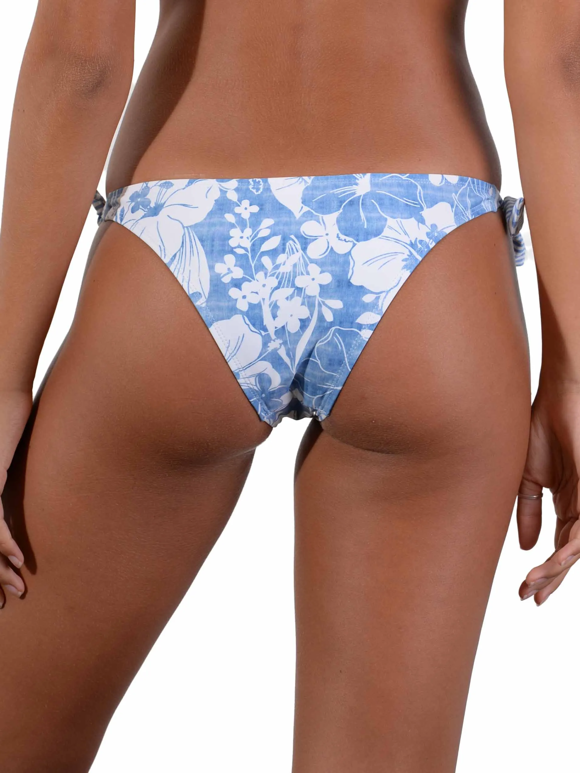 Blue Hawaii Tie-Side Brazilian Bikini Pant