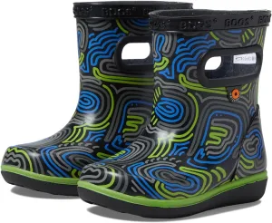 BOGS Unisex-Child Kids' Skipper Ii Rain Boot Cloud Geo