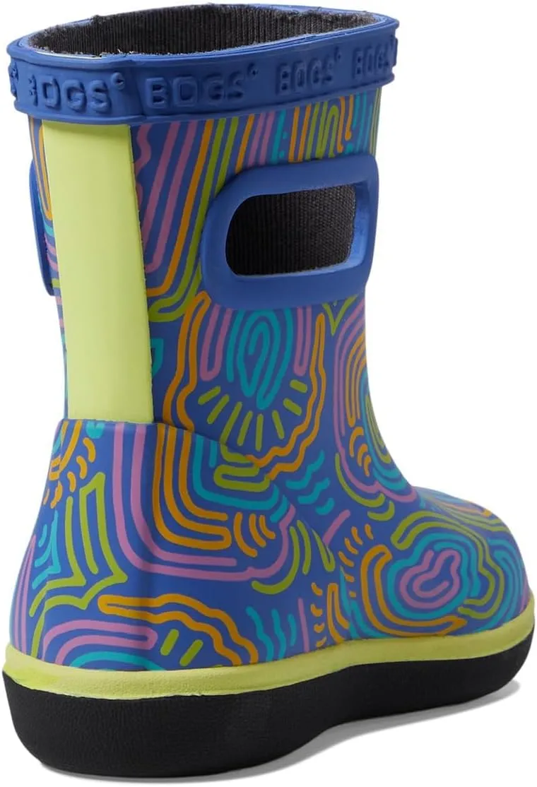 BOGS Unisex-Child Kids' Skipper Ii Rain Boot Cloud Geo