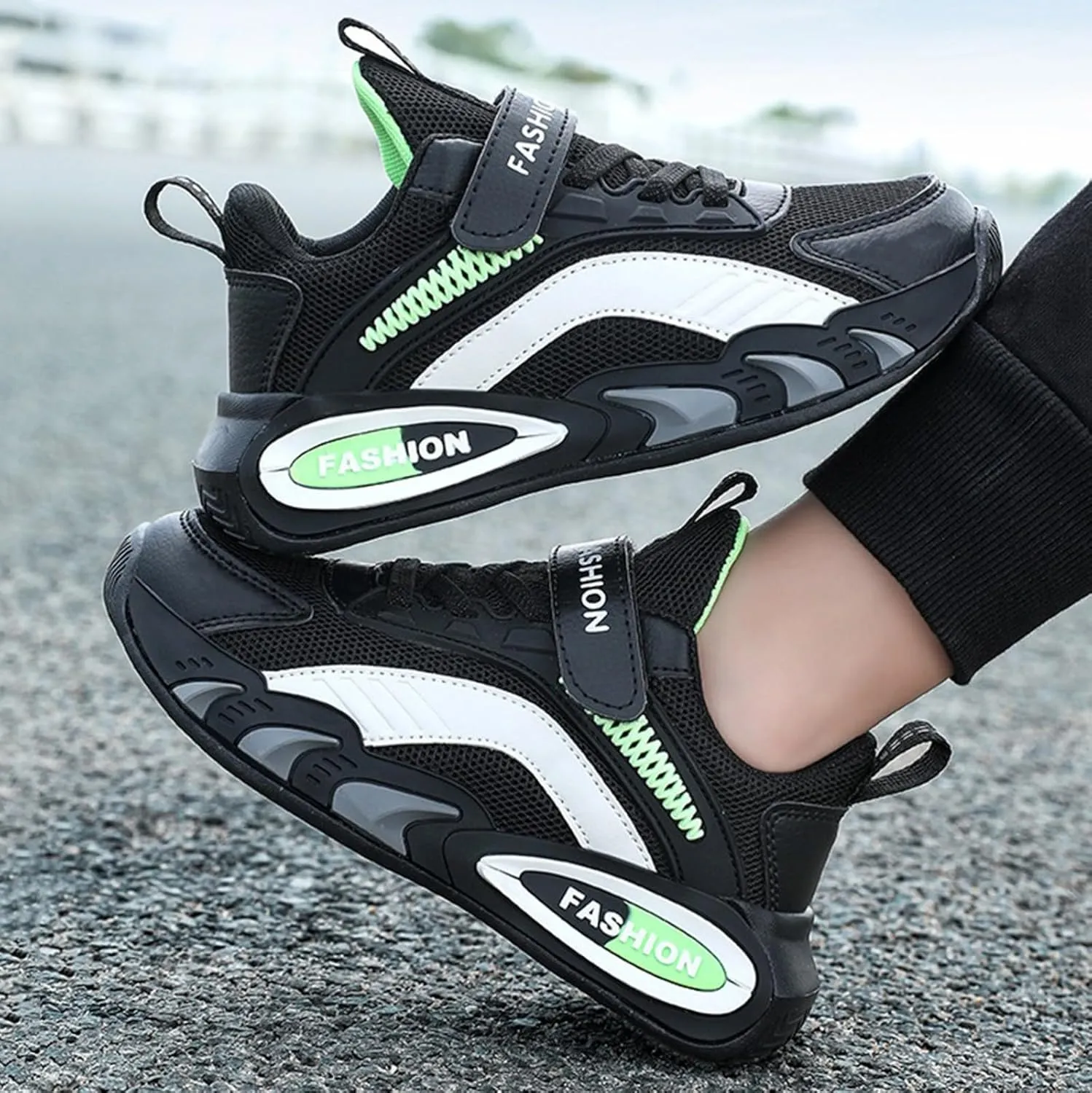 Boys Girls Lightweight Breathable Running Shoes Outdoor Hiking Tennis Athletic Basketball Shoes for Kid Girls and