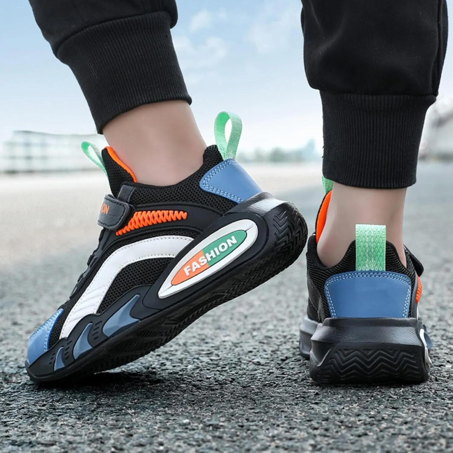 Boys Girls Lightweight Breathable Running Shoes Outdoor Hiking Tennis Athletic Basketball Shoes for Kid Girls and