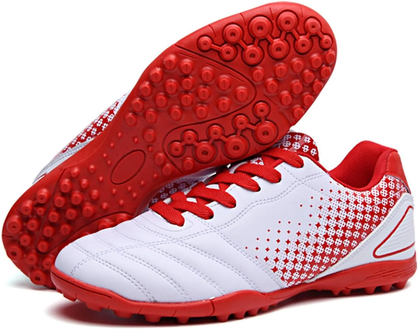 Boys Girls Outdoor Football Soccer Sneaker Cleats Firm Artificial Ground Shoe Training Athletic Shoes