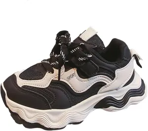 Boys Girls Tennis Shoes Kids Lightweight Breathable Sneakers Lace-up Running Athletic Shoes for Tennis Shoes Girl