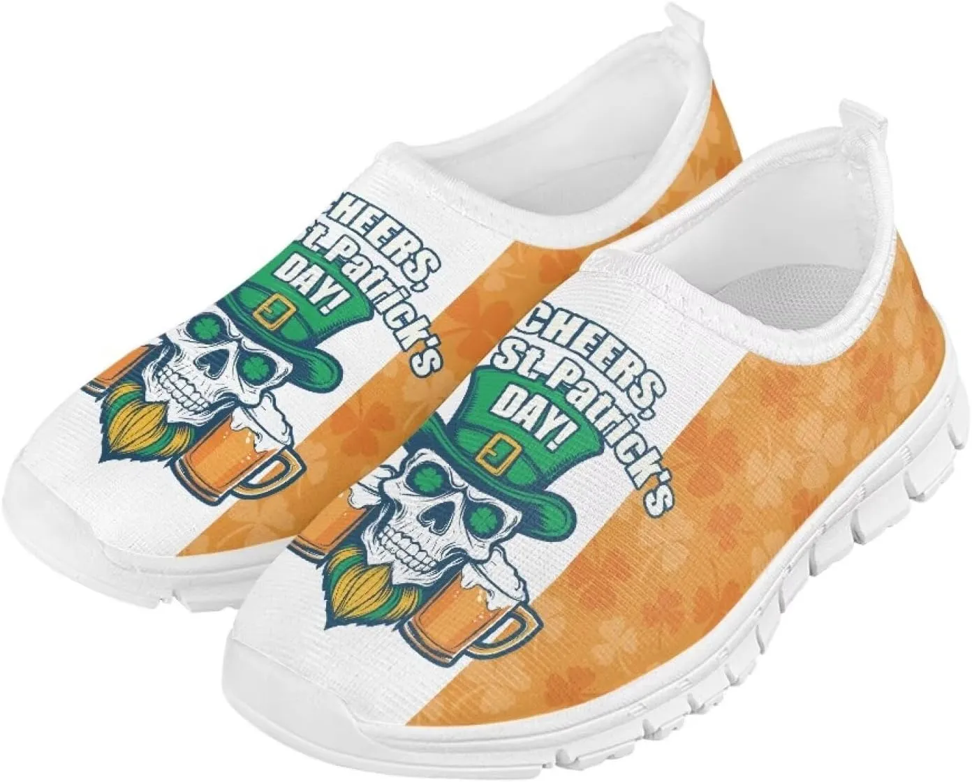 Boys Slip On Shoes Little Kids Tennis Shoes St. Patrick's Day Shoes