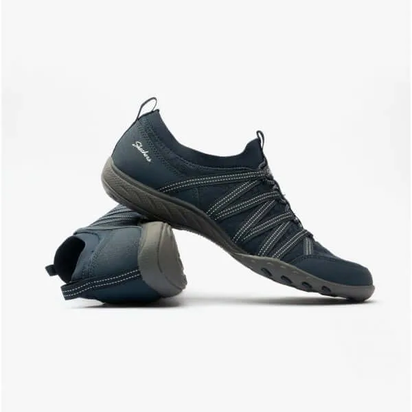 BREATHE-EASY-FIRST LIGHT Ladies Slip-On Trainers Navy