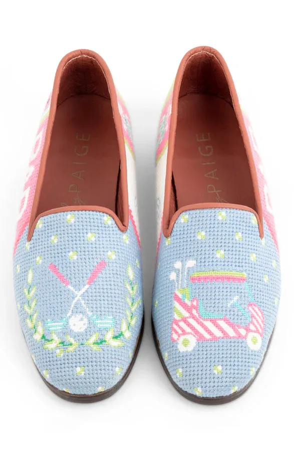 BY PAIGE - NEEDLEPOINT LOAFER IN GOLF