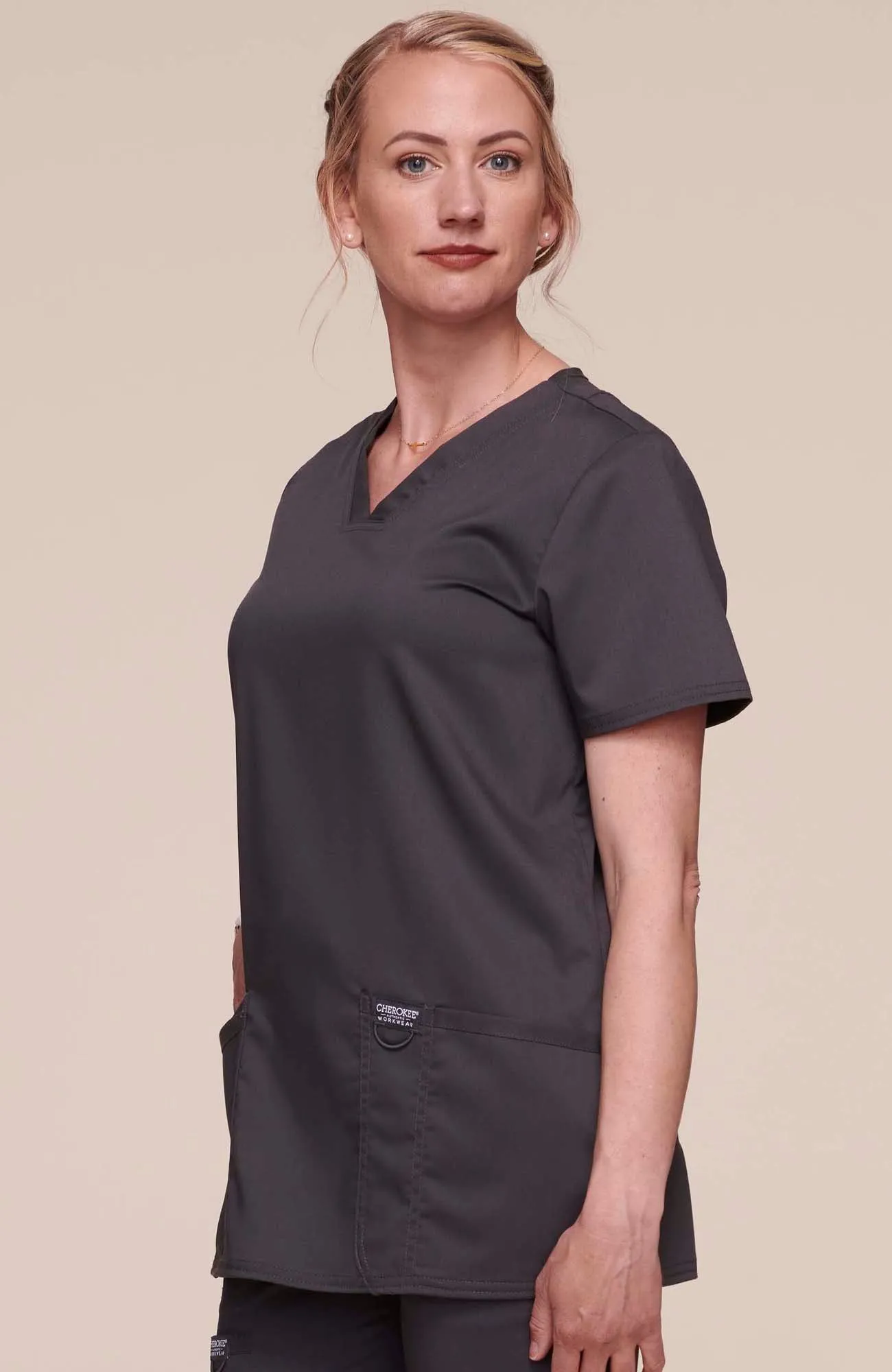 Cherokee Workwear Revolution Three-Pocket Scrub Top