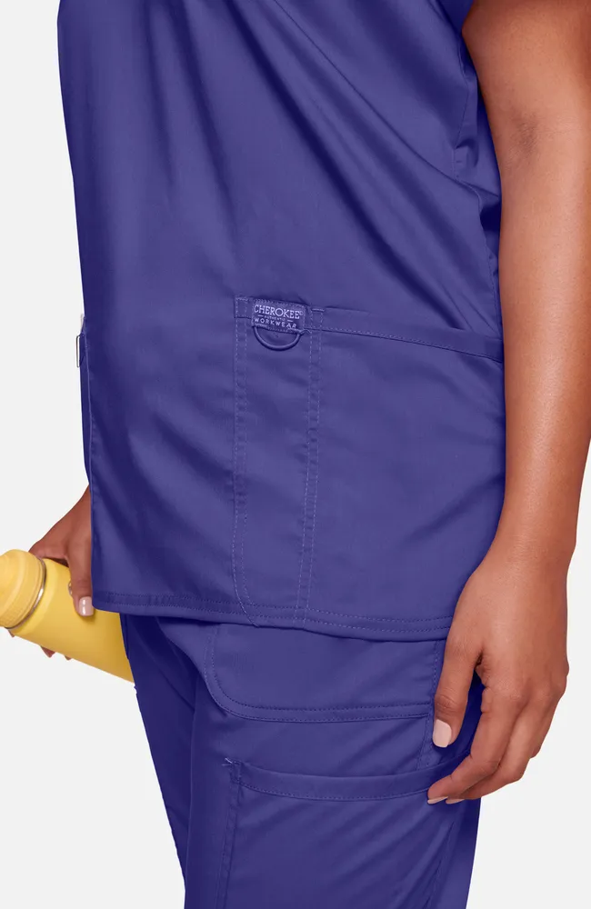 Cherokee Workwear Revolution Three-Pocket Scrub Top