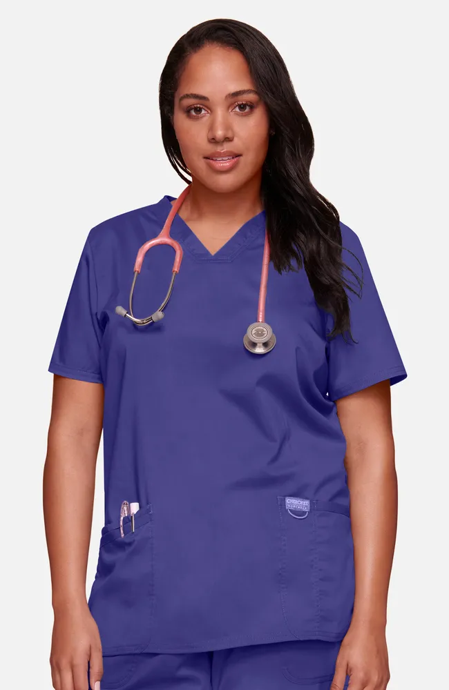 Cherokee Workwear Revolution Three-Pocket Scrub Top