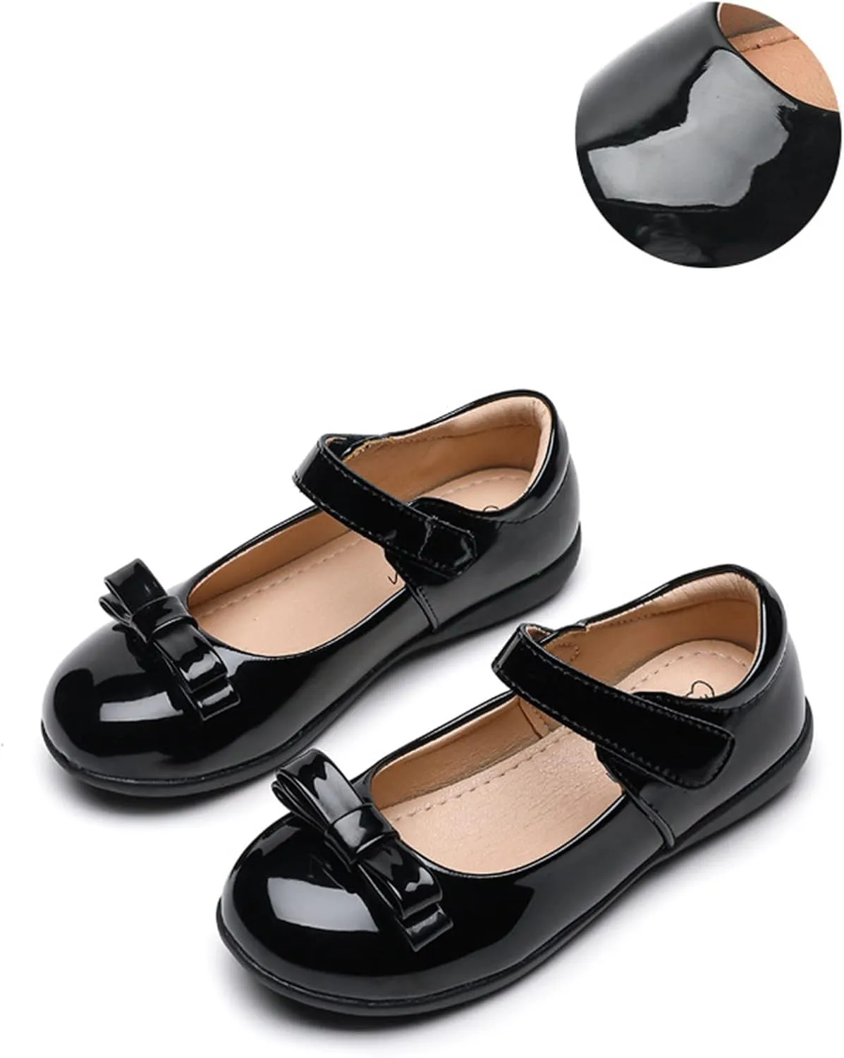 Children Girls atent Leather Reflective Shoes School Student Single Shoes Children Performance Princess Shoes 7