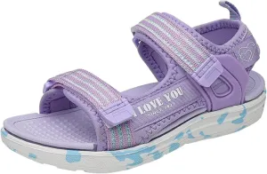 Children Shoes Beach Sandals Light Girl Sandals Big Children Soft Bottom Girls Beach Shoes Baby Girl Shoes 3-6 Months (Purple, 1.5 Big Kids)