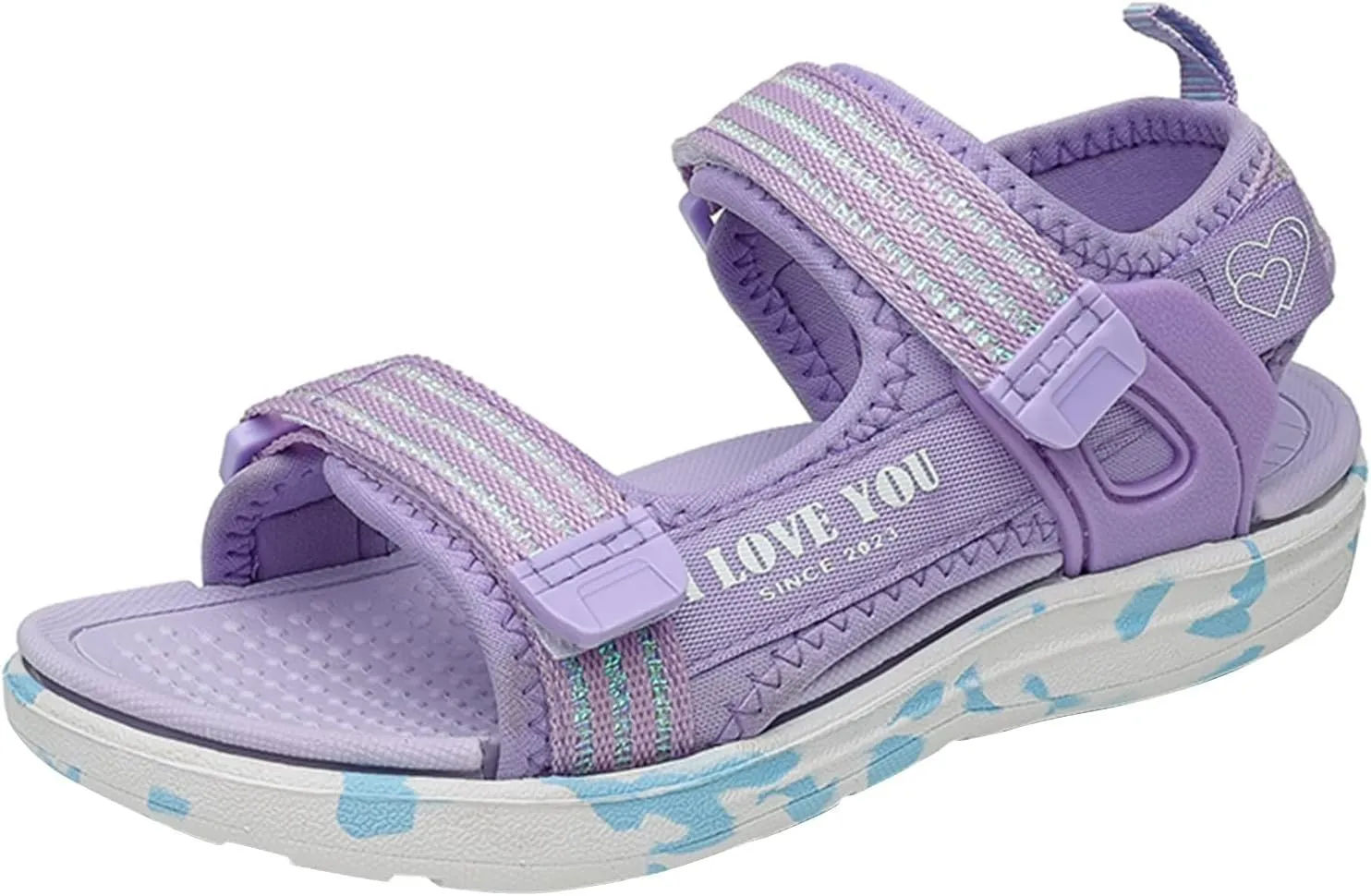 Children Shoes Beach Sandals Light Girl Sandals Big Children Soft Bottom Girls Beach Shoes Baby Girl Shoes 3-6 Months (Purple, 1.5 Big Kids)