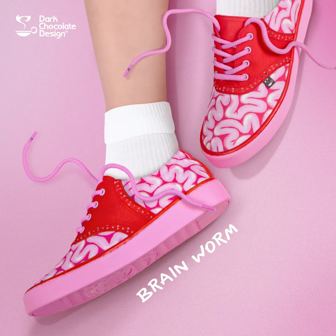 Chocolaticas® Brain Worms Casual Sneaker from Hot Chocolate Design