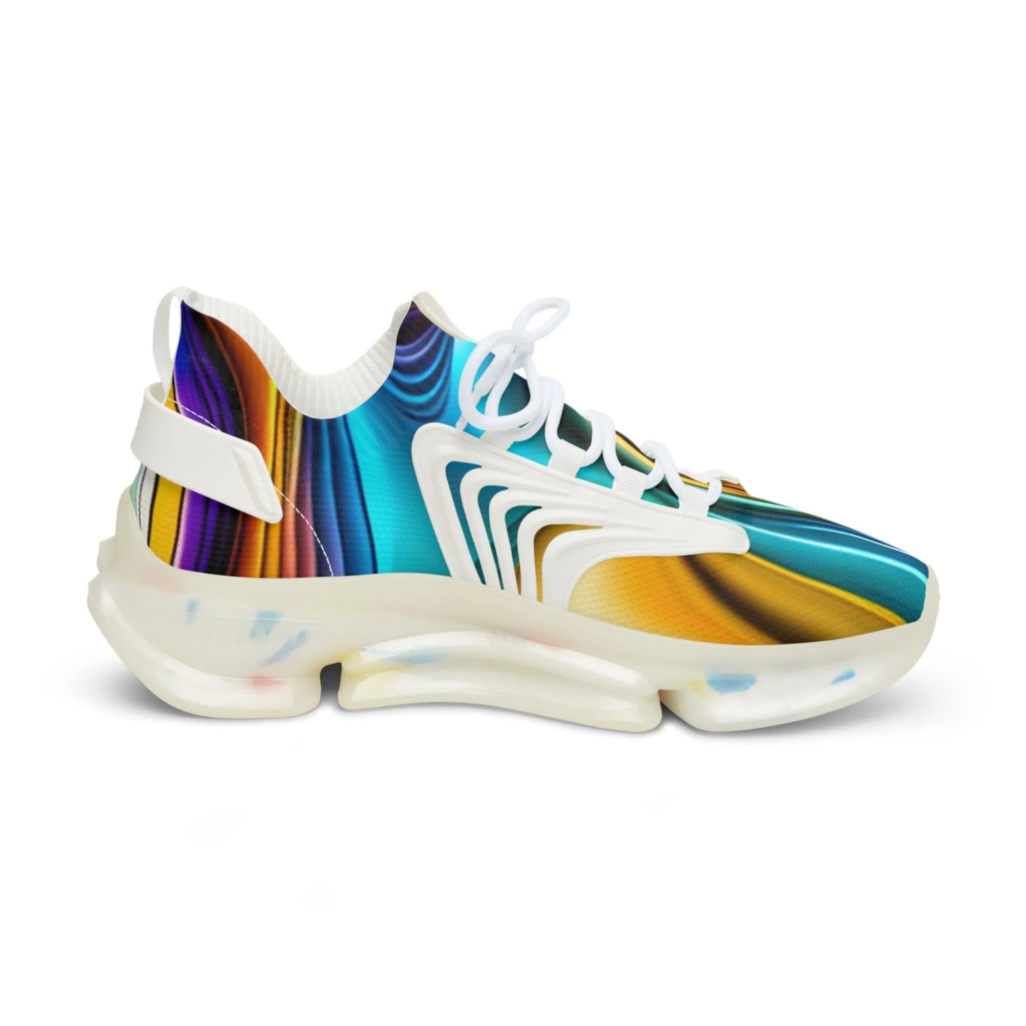 ColorSwirled Men's Mesh Sneakers