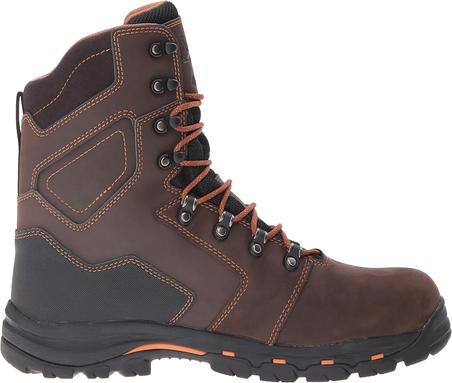 Danner Vicious 8 Insulated Work Boots for Men with Composite Toe - Waterproof Full-grain Leather with Breathable Gore-Tex & Non Slip Heeled Outsole