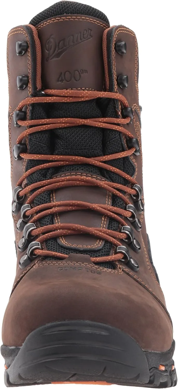 Danner Vicious 8 Insulated Work Boots for Men with Composite Toe - Waterproof Full-grain Leather with Breathable Gore-Tex & Non Slip Heeled Outsole
