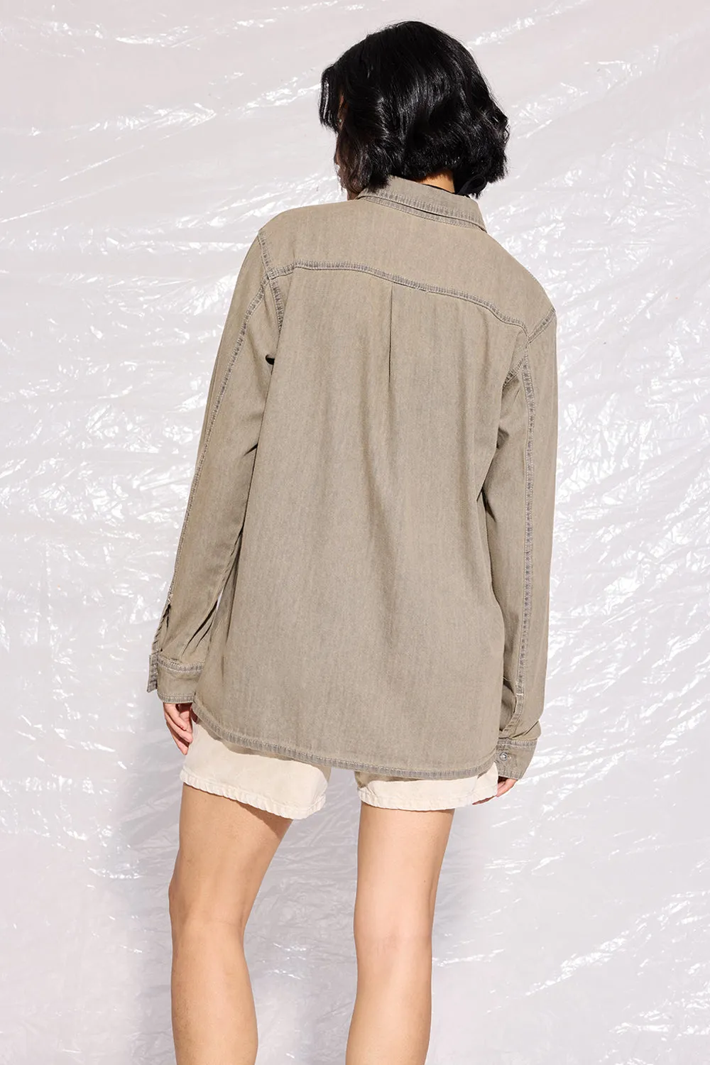 Dessert Grey Denim Ef. Women's Shirt