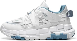 Exusiai Men's Walking Chunky Shoes Fashion Breathable Non Slip Chunky Sneakers Outdoor Workout School Tennis Travel