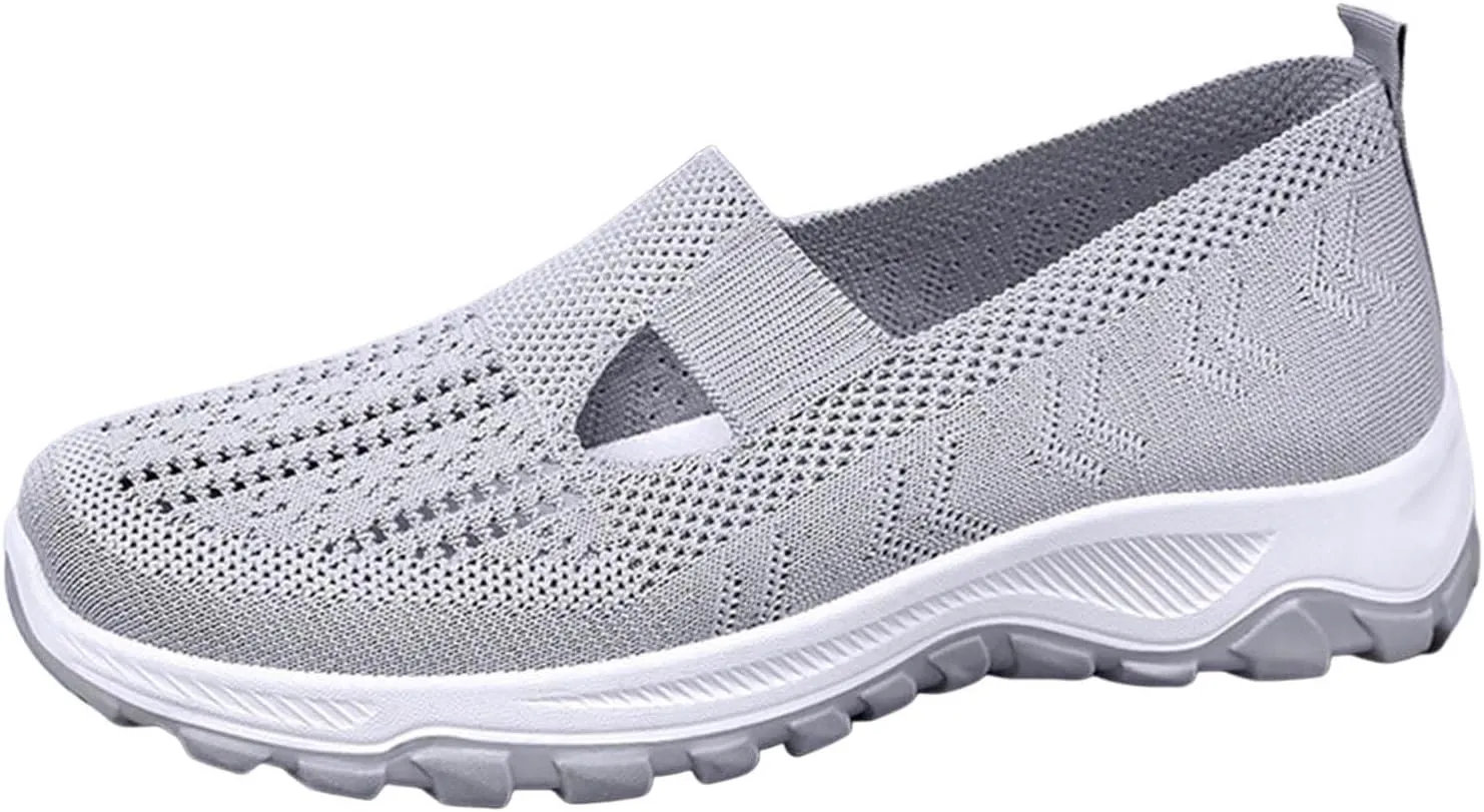 Fashion Summer Women Sports Shoes Flat Bottom Non Slip Mesh Hollow Upper Breathable Soft Women Summer Casual Sandals