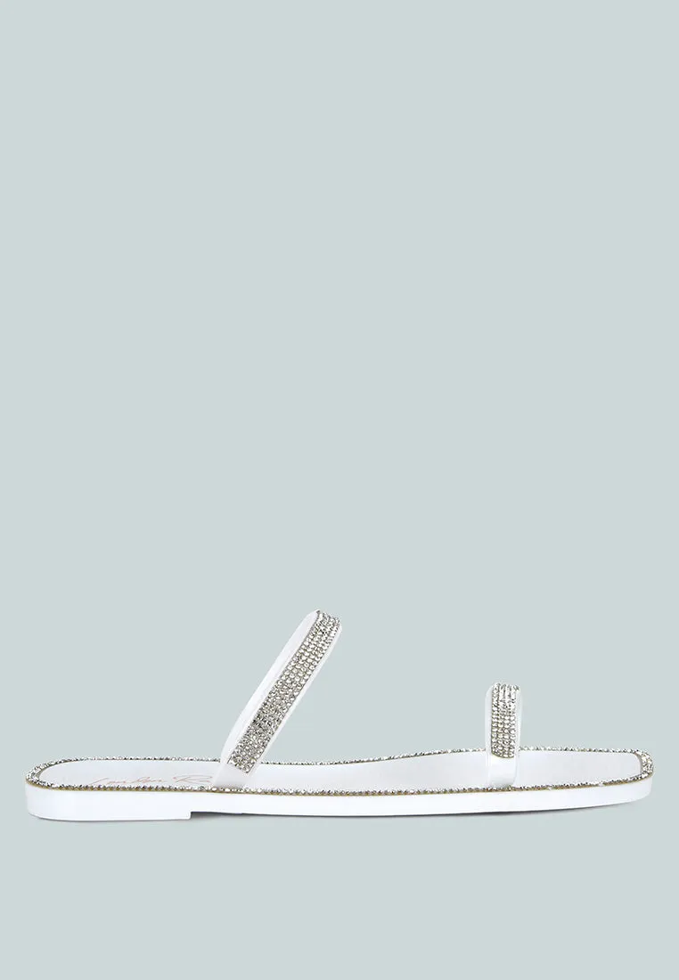 Fenta Diamante Detail Jelly Flats by London Rag