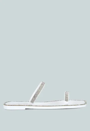 Fenta Diamante Detail Jelly Flats by London Rag