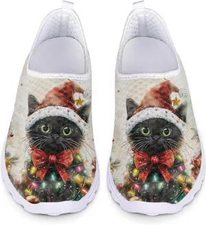 GIFTPUZZ Women Men Casual Non Slip Comfort Walking Shoes Soft Lightweight Slip On Sneakers