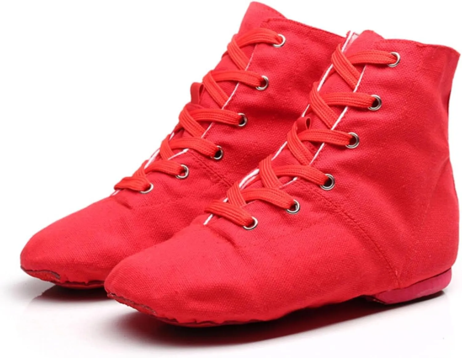 Girl Sneakers Unisex Kids Canvas Dance Shoes Jazz Shoes for Teens Girls Dance Boots Split Sole Ballroom Dancing Flat