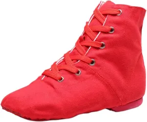 Girl Sneakers Unisex Kids Canvas Dance Shoes Jazz Shoes for Teens Girls Dance Boots Split Sole Ballroom Dancing Flat
