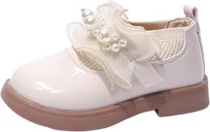 Girls Low Heel Shoes PU Dress Shoes Casual Shoes for Wedding Tennis Shoes for Girls Size 6