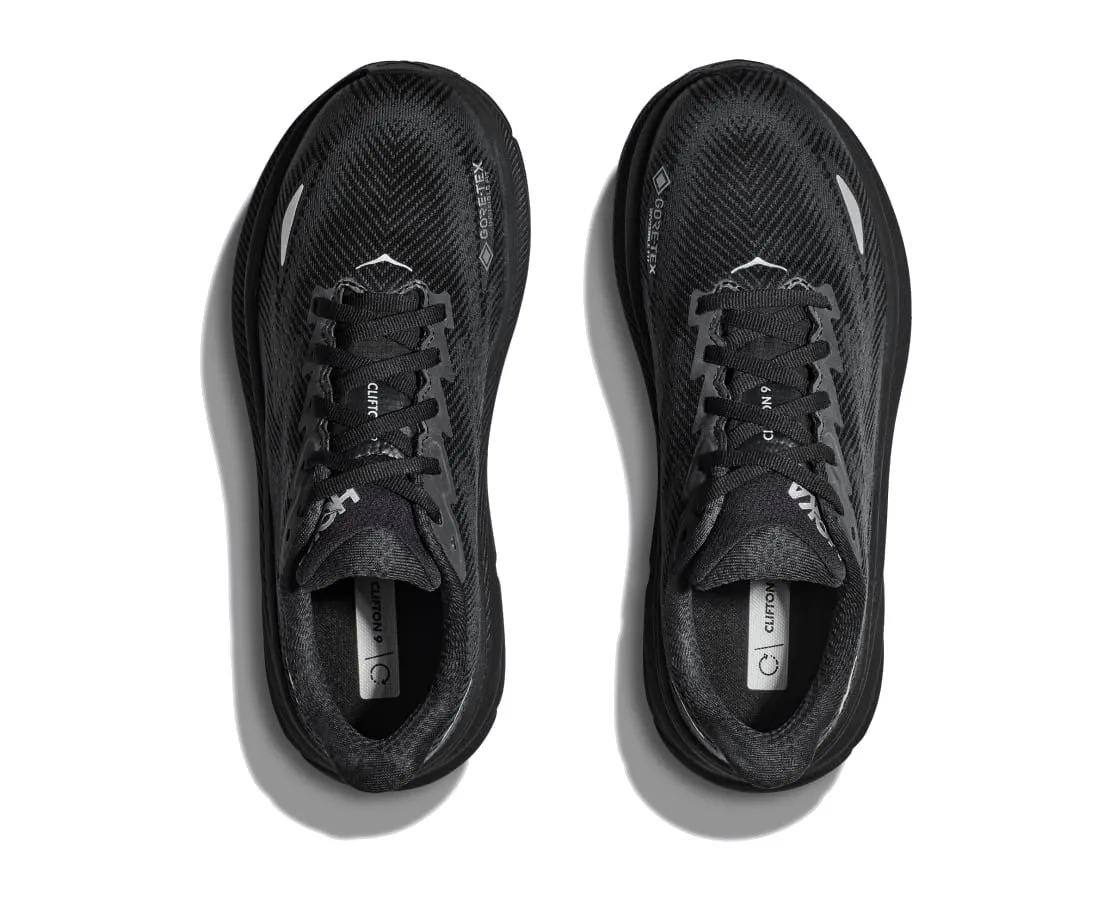 Hoka Men's Clifton 9 GORE-TEX Waterproof - Black/Black