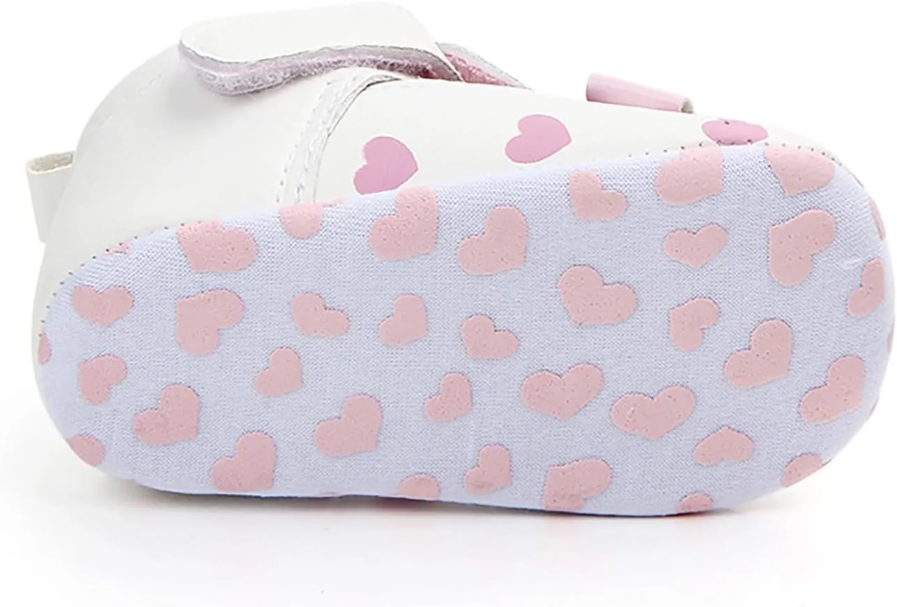 Infant Baby Girls Boys Softy Flats Toddler First Walker Soft PU Leather Non-Slip Crib Wedding Dress Shoes