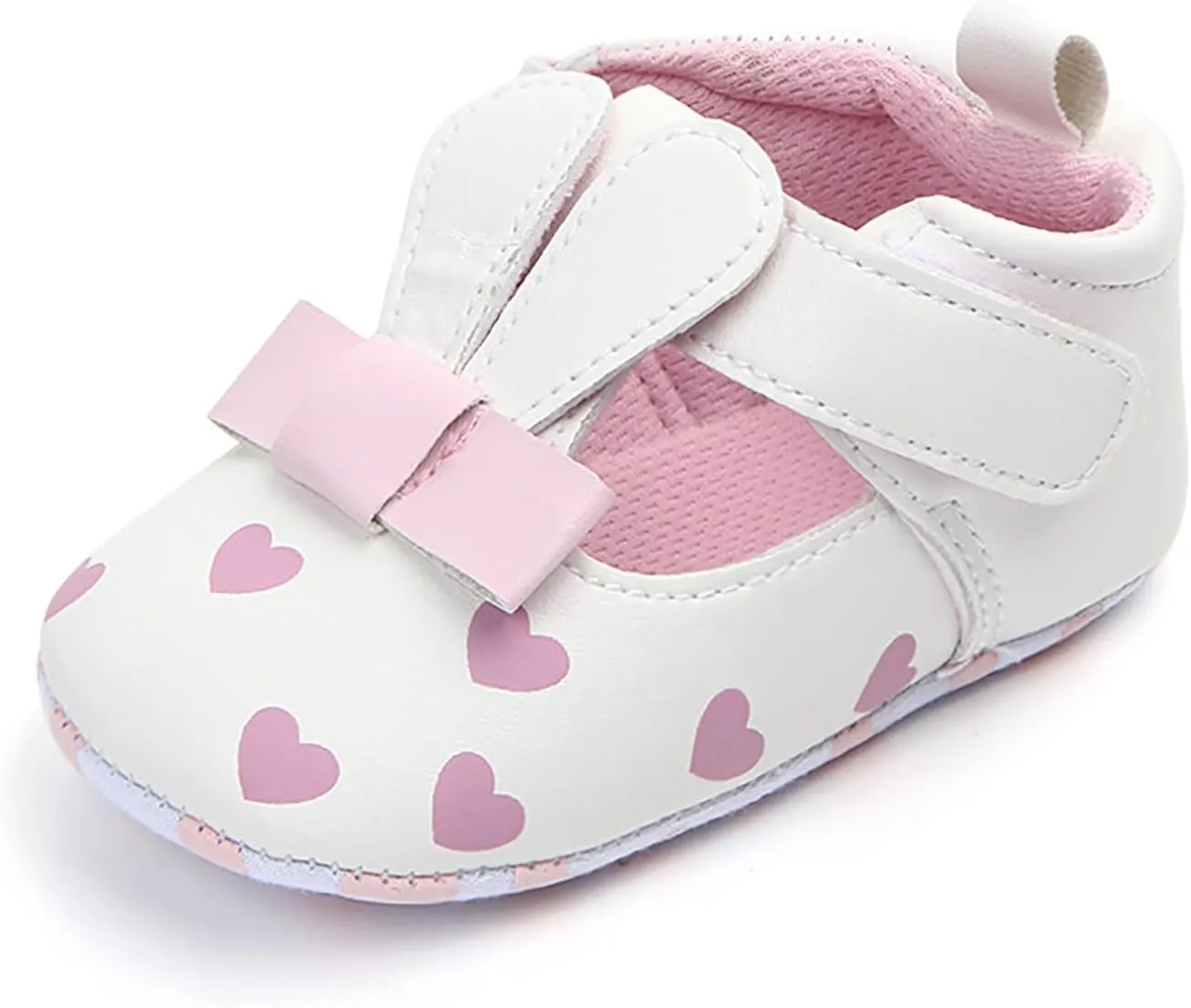 Infant Baby Girls Boys Softy Flats Toddler First Walker Soft PU Leather Non-Slip Crib Wedding Dress Shoes