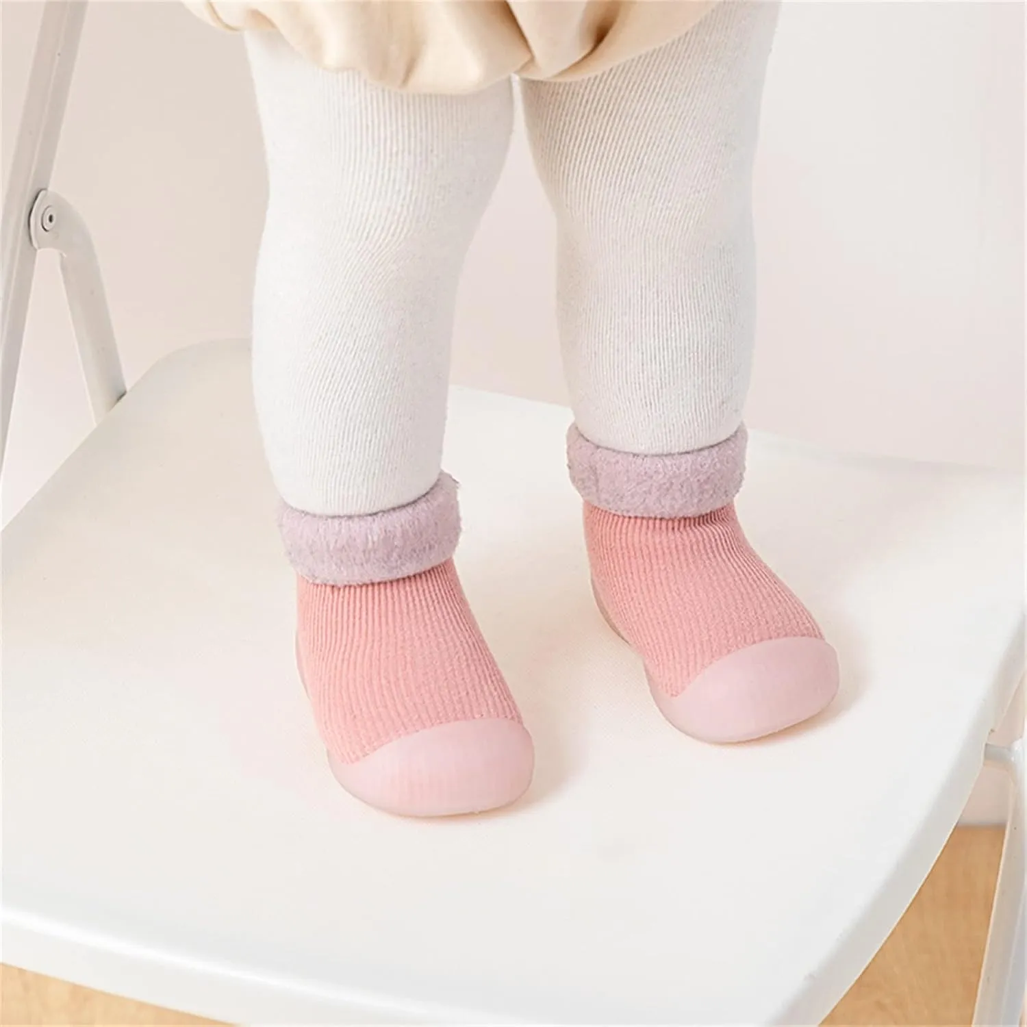 Infant Boys Girls Shoes Toddler Fleece WarmThe Floor Non Slip Prewalker Shoes Baby Girl Size 4