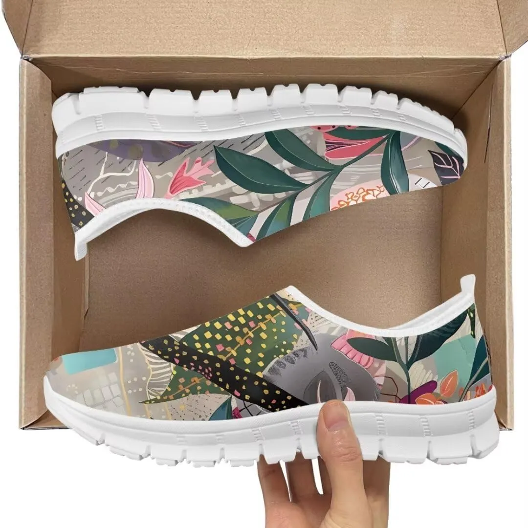 Jeiento Slip On Shoes for Women Comfortable Travel Walking Flat Shoes Soft Shoes Casual Shoes Lightweight Non Slip DailyShoes