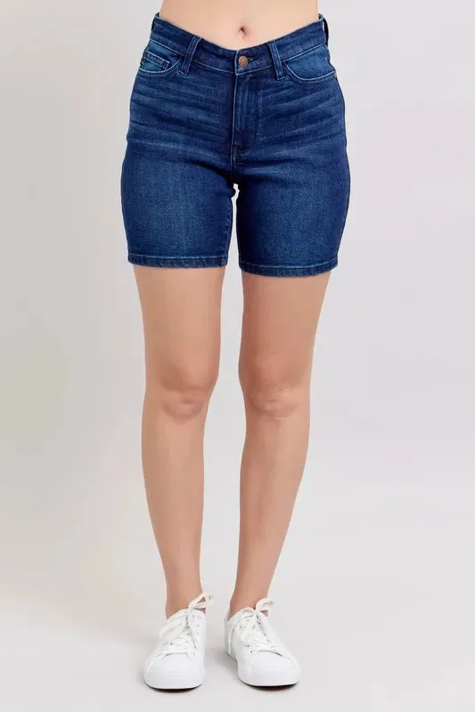 Judy Blue High Waist V-Front Bermuda