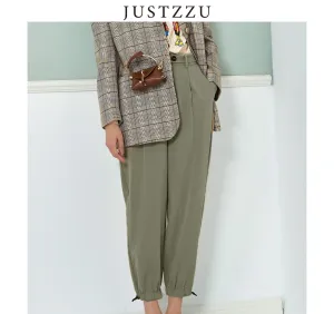 JUSTZZU Streetwear Ribbon Trousers