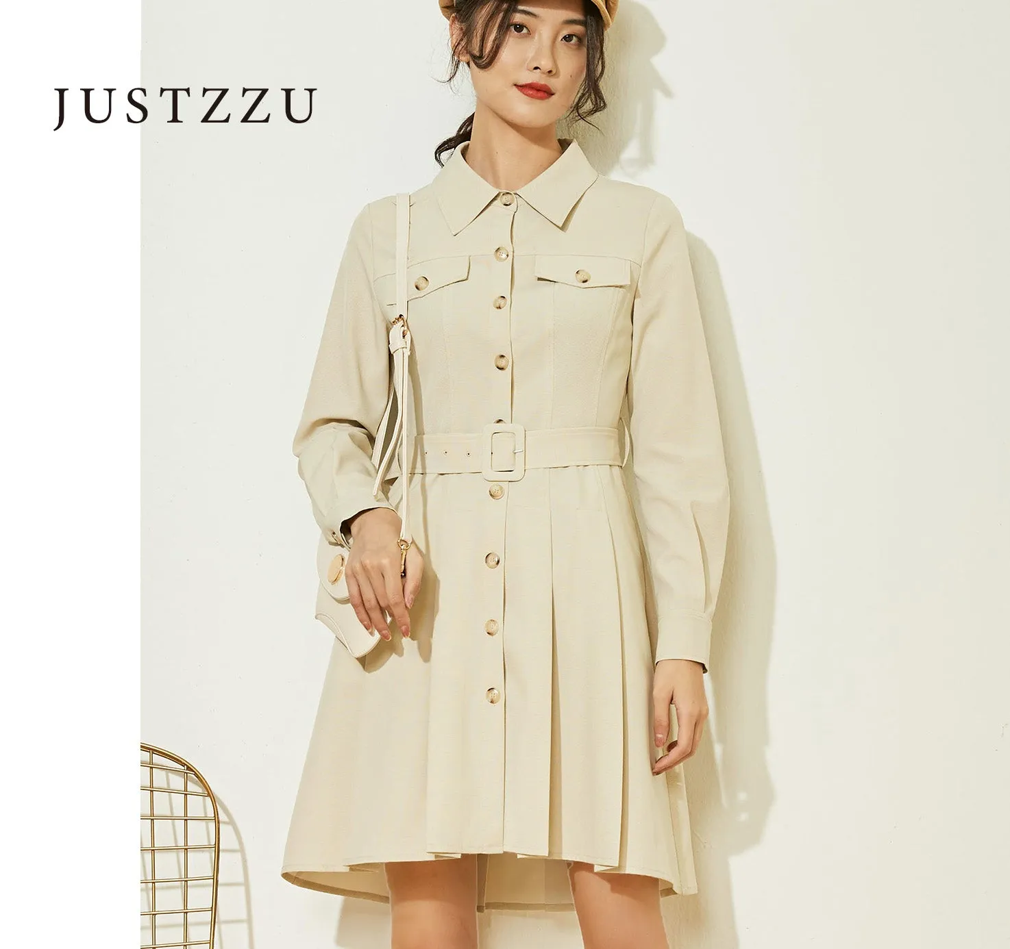 JUSTZZU Women Dress Office