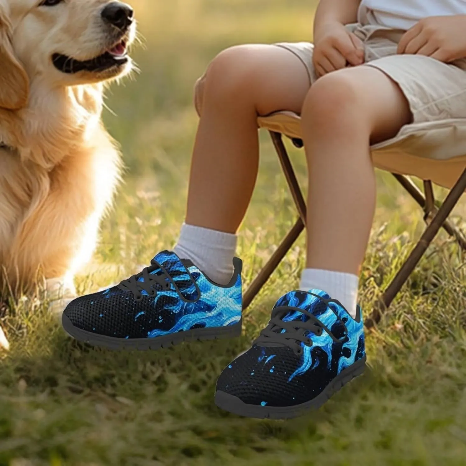 Kids Shoes for Boys Breathable Lightweight Slip on Low Top Sneakers Breathable Mesh Athletic Casual Shoes