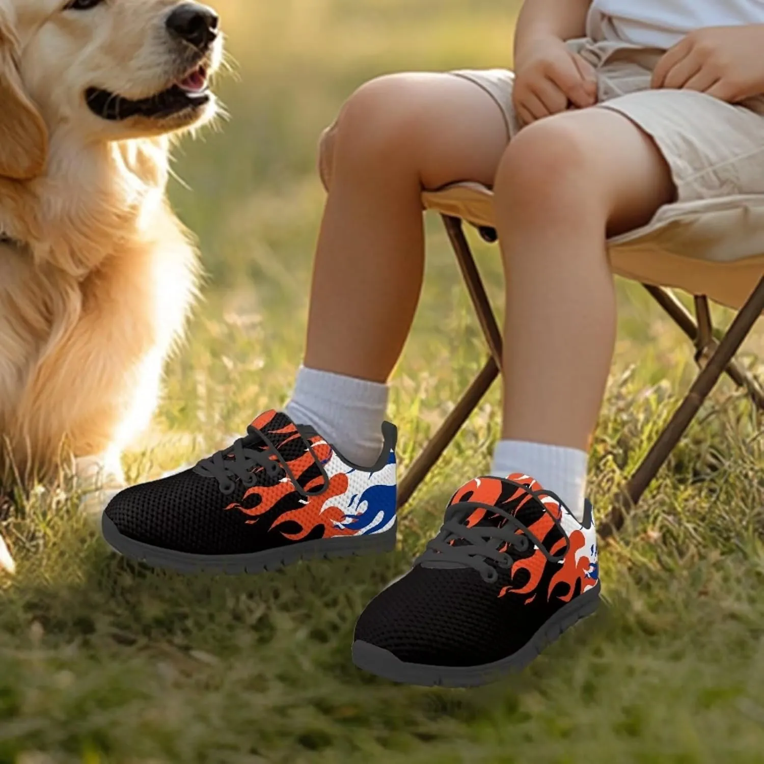 Kids Shoes for Boys Breathable Lightweight Slip on Low Top Sneakers Breathable Mesh Athletic Casual Shoes