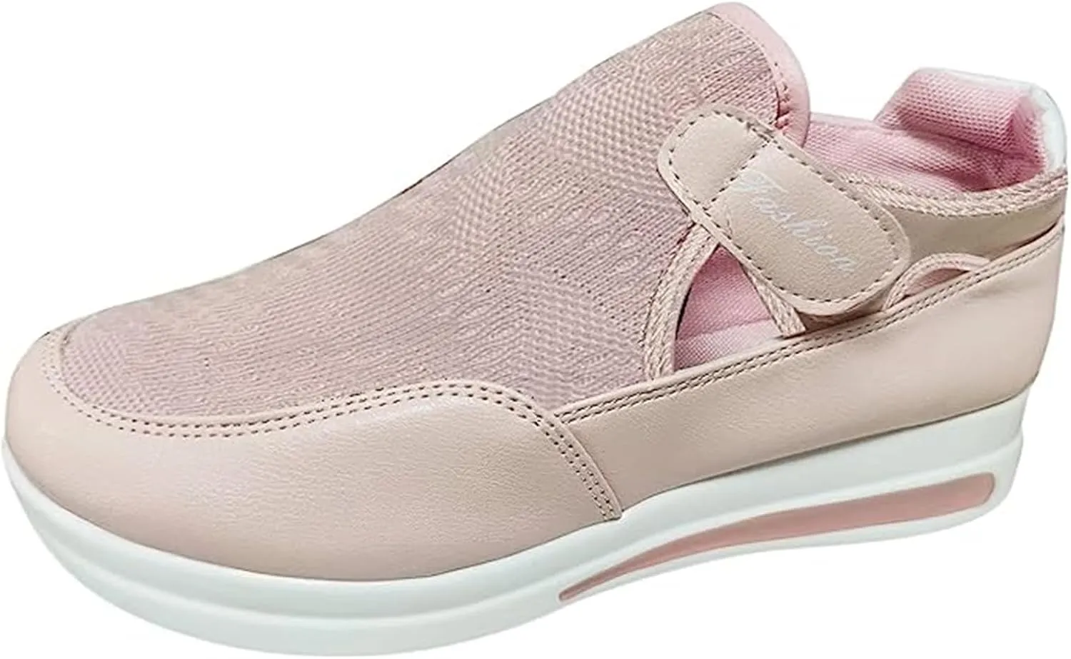 Lausiuoe Sneakers For Women Slip On Arch Support Walking Shoes Non Slip Fashion Casual Comfort Gym Sports Running Shoes