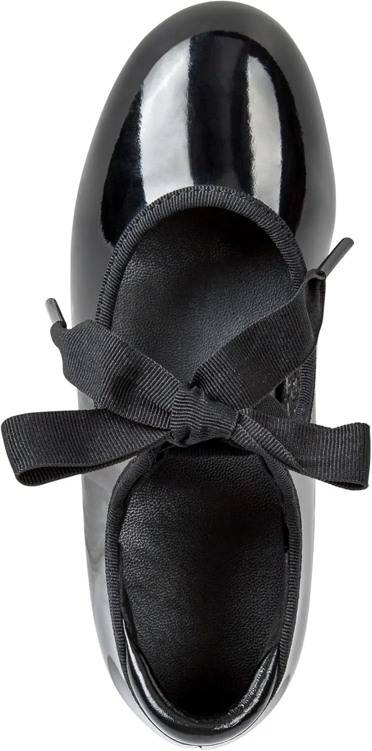 Linodes Economy Unisex-Child Lace Up Tap Shoe for Girls and Boys Tap Flat