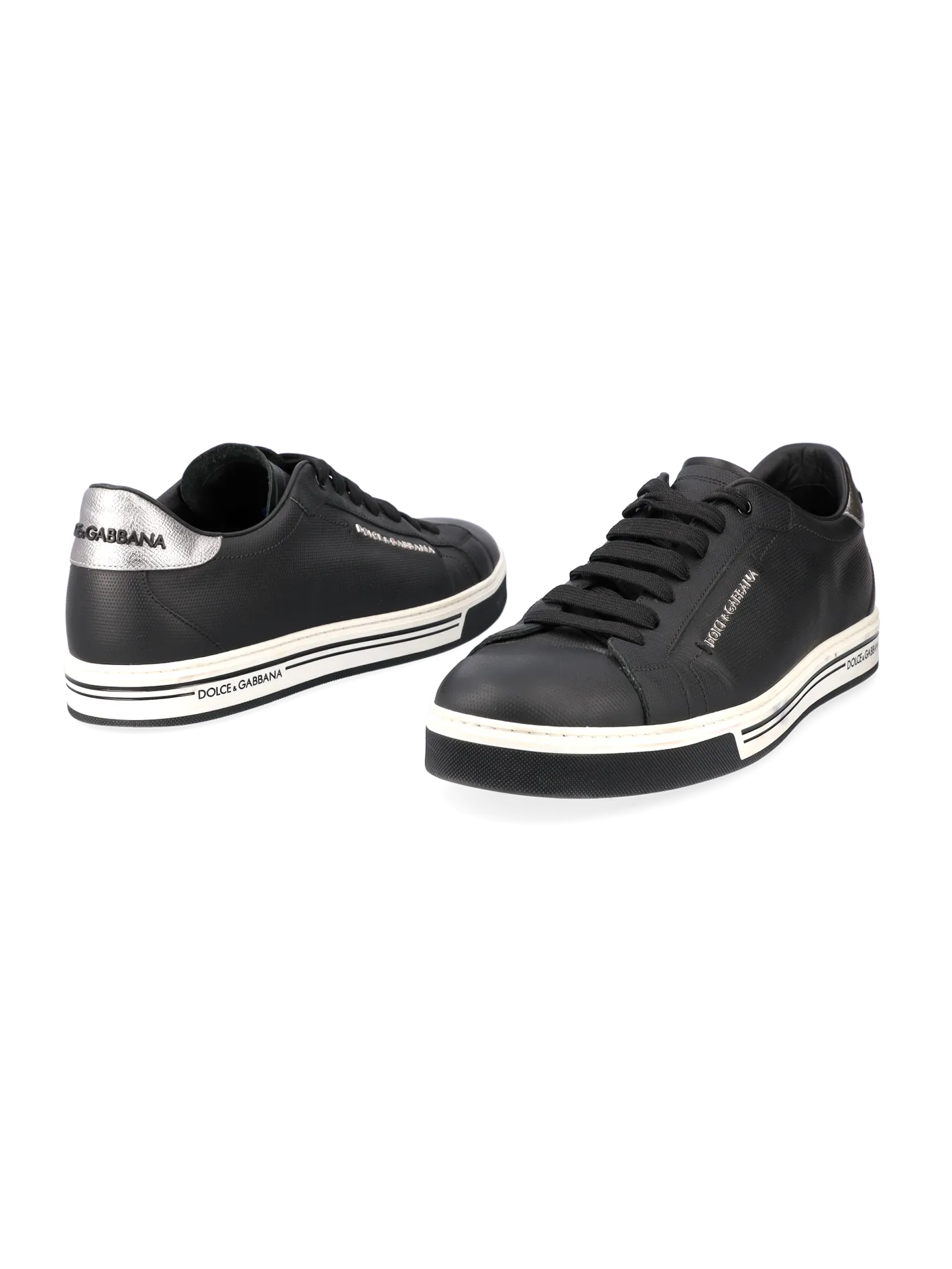 logo-detail leather low-top sneakers